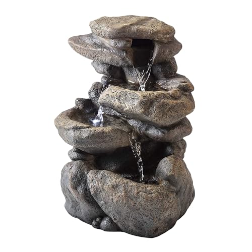 Rounded Stone W/ Led's