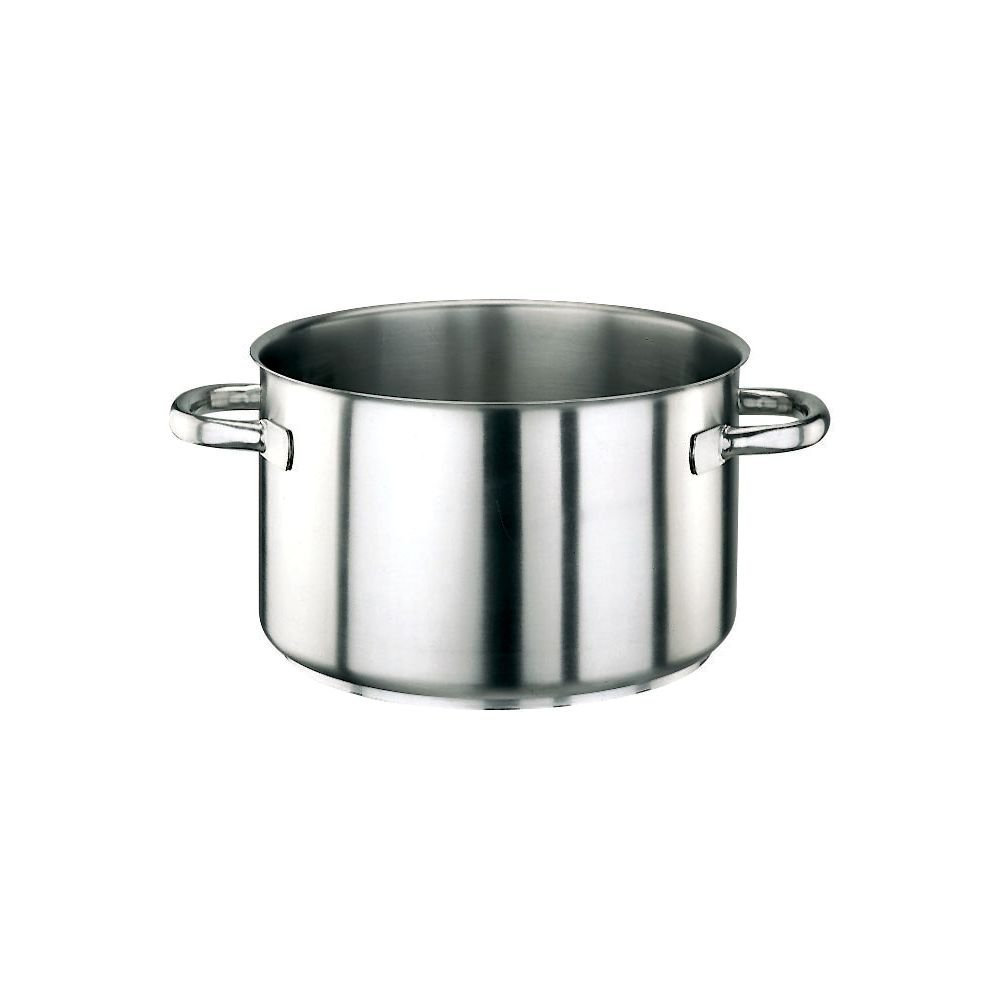 Paderno World Cuisine Grand Gourmet 11.5 Quart Stainless Steel Sauce Pot - Lid Not Included - Perfect for Cooking, Boiling Pasta & Making Soups in Commercial Kitchens & Home Use