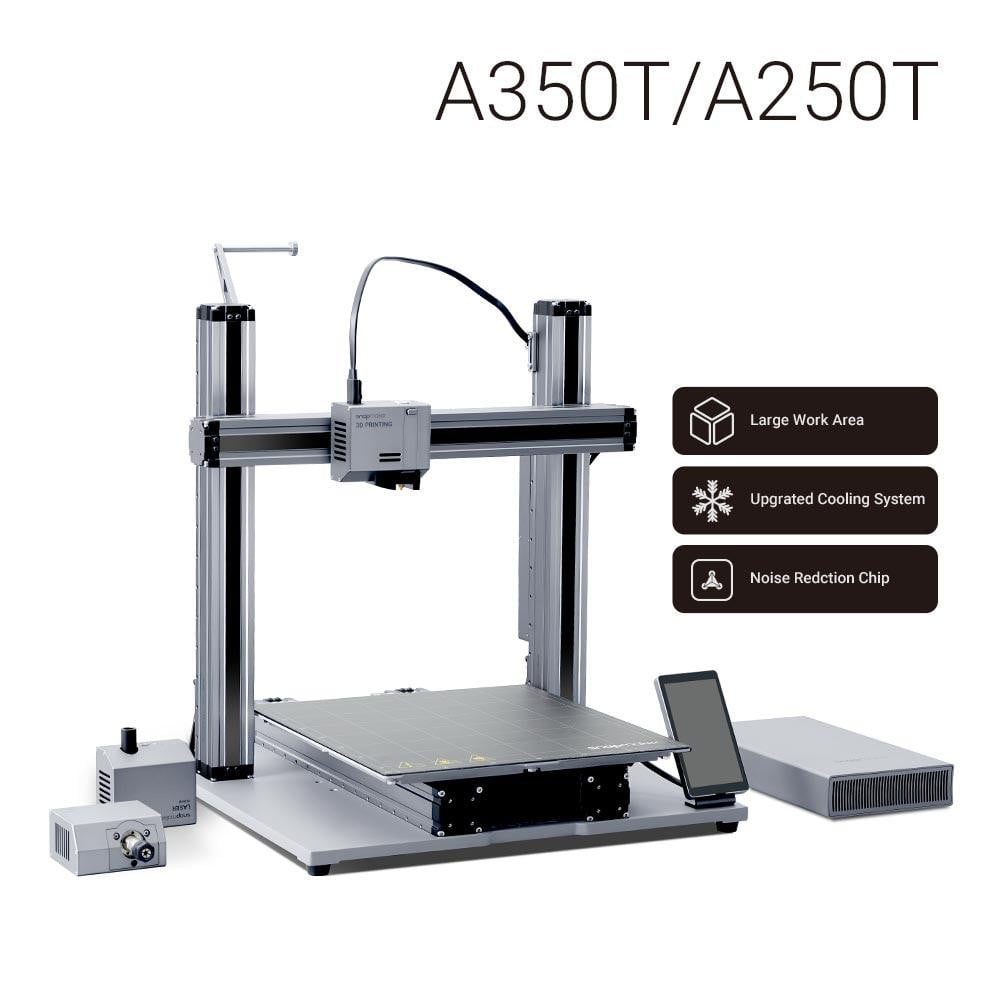 Snapmaker 2.0 A350T 3-in-1 3D Printer with Laser Engraving & CNC Carving - Perfect for DIY Projects, Home Workshops, and Small Business Prototyping