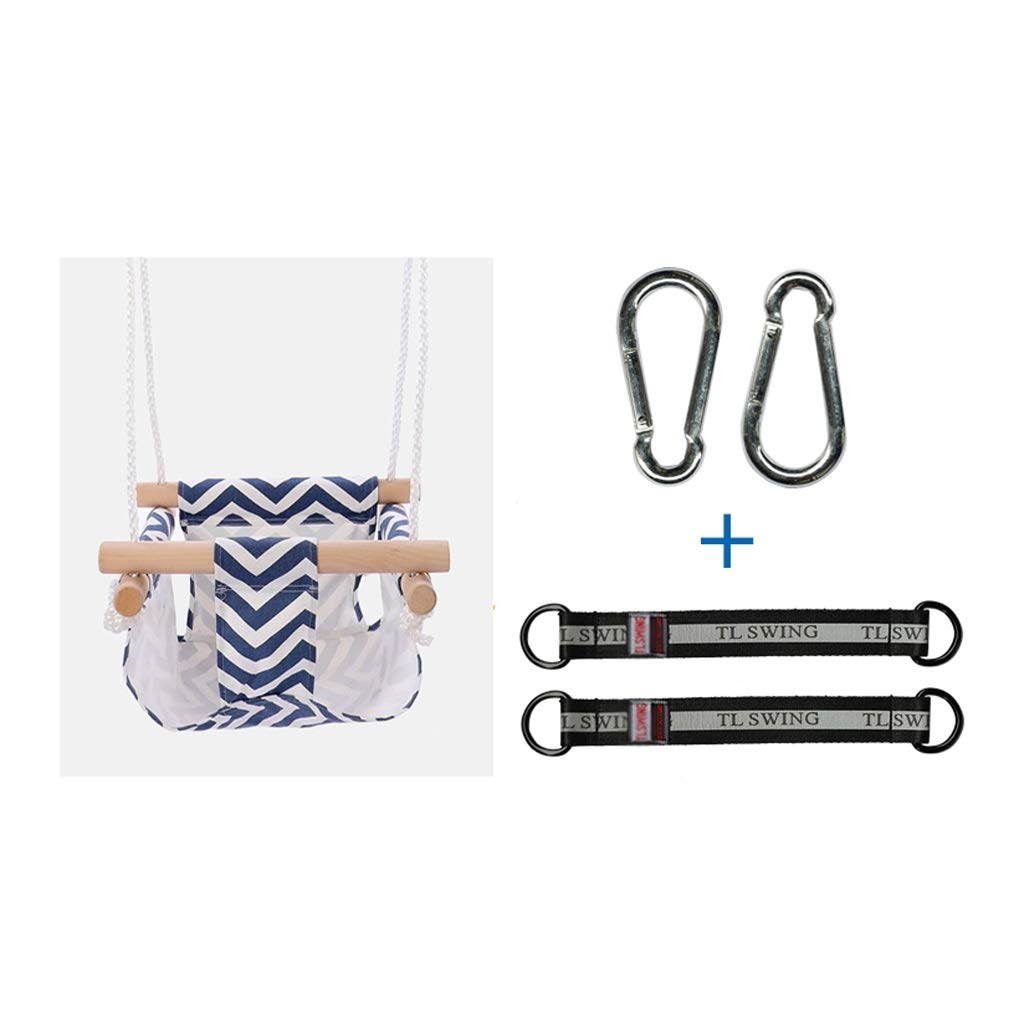 YIXIN2013SHOP Kids Swing Chair - Indoor/Outdoor Baby Hammock Seat with Soft Cloth Pocket - Infant Swing for Toddlers (Color B) - Perfect for Nursery, Backyard, Park & Playtime