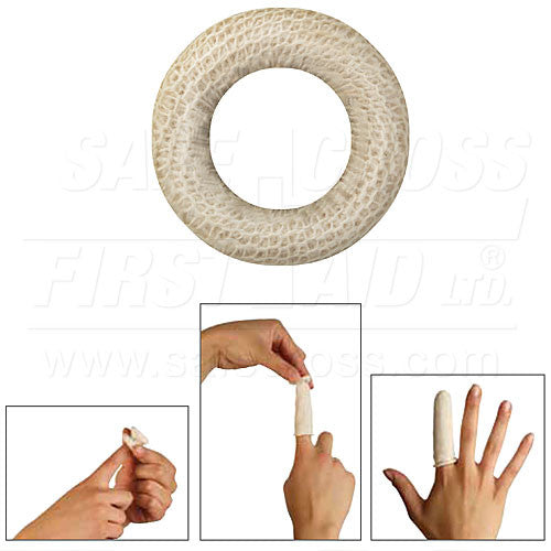 BOBFINGER Sterile Gauze Finger Dressings - Large Size 1.5 x 11.5 cm (25 Pack/Bag) | First Aid Wound Care for Cuts, Burns & Blisters | Perfect for Home, Office & Travel First Aid Kits