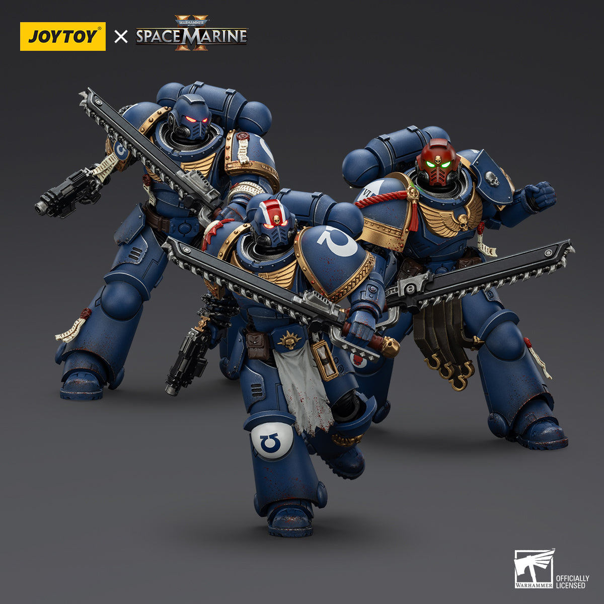 Pre-Order JOYTOY 1/18 Scale Warhammer 40K Ultramarines Action Figures - Lieutenant Titus, Sergeant Gadriel & Brother Chairon Collector's Edition | Tabletop Gaming, Display Collection, Gift for Warhammer Fans
