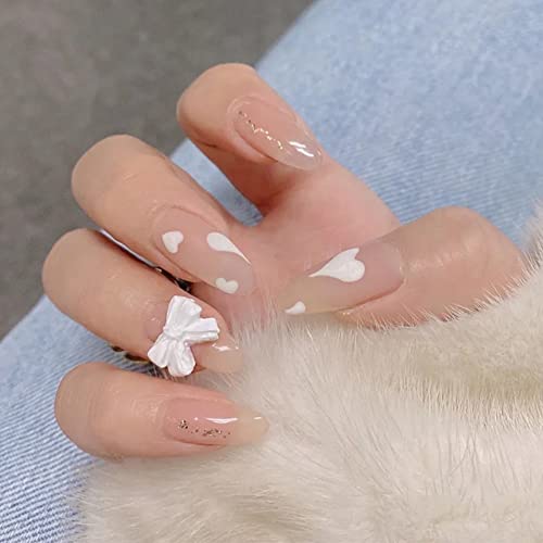 24pcs Matte Green False Nails with Glue - Long Removable Fake Nails for Manicure | Fashion Nail Art Gifts for Women & Girls | Perfect for Parties, Weddings & Special Occasions