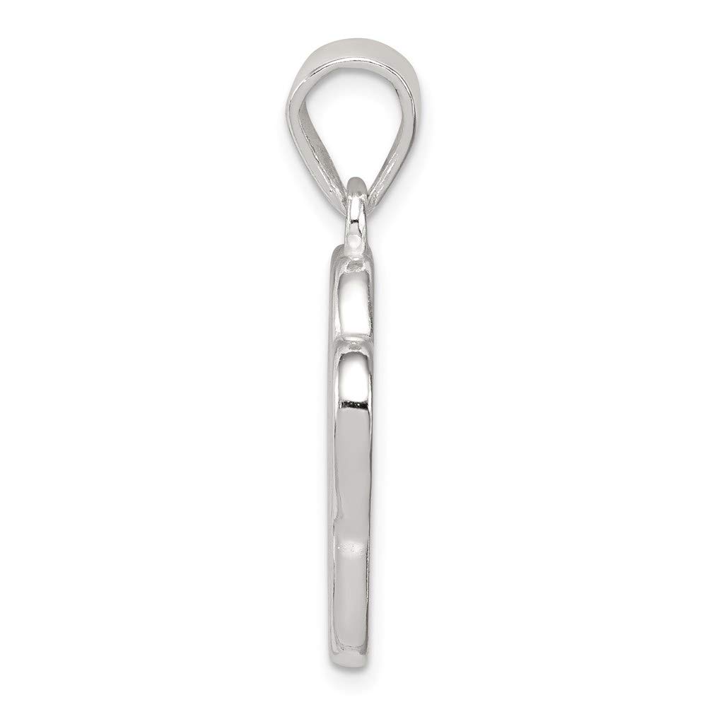 Sterling Silver Paw Print Pendant - 20mm Black Bow for Pet Lovers