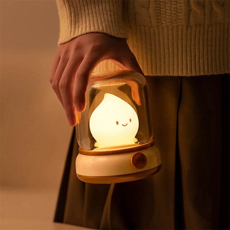 Flami: Adorable Kawaii Cozy Flame Lamp - Perfect for Bedroom Decor, Relaxation & Gift Giving