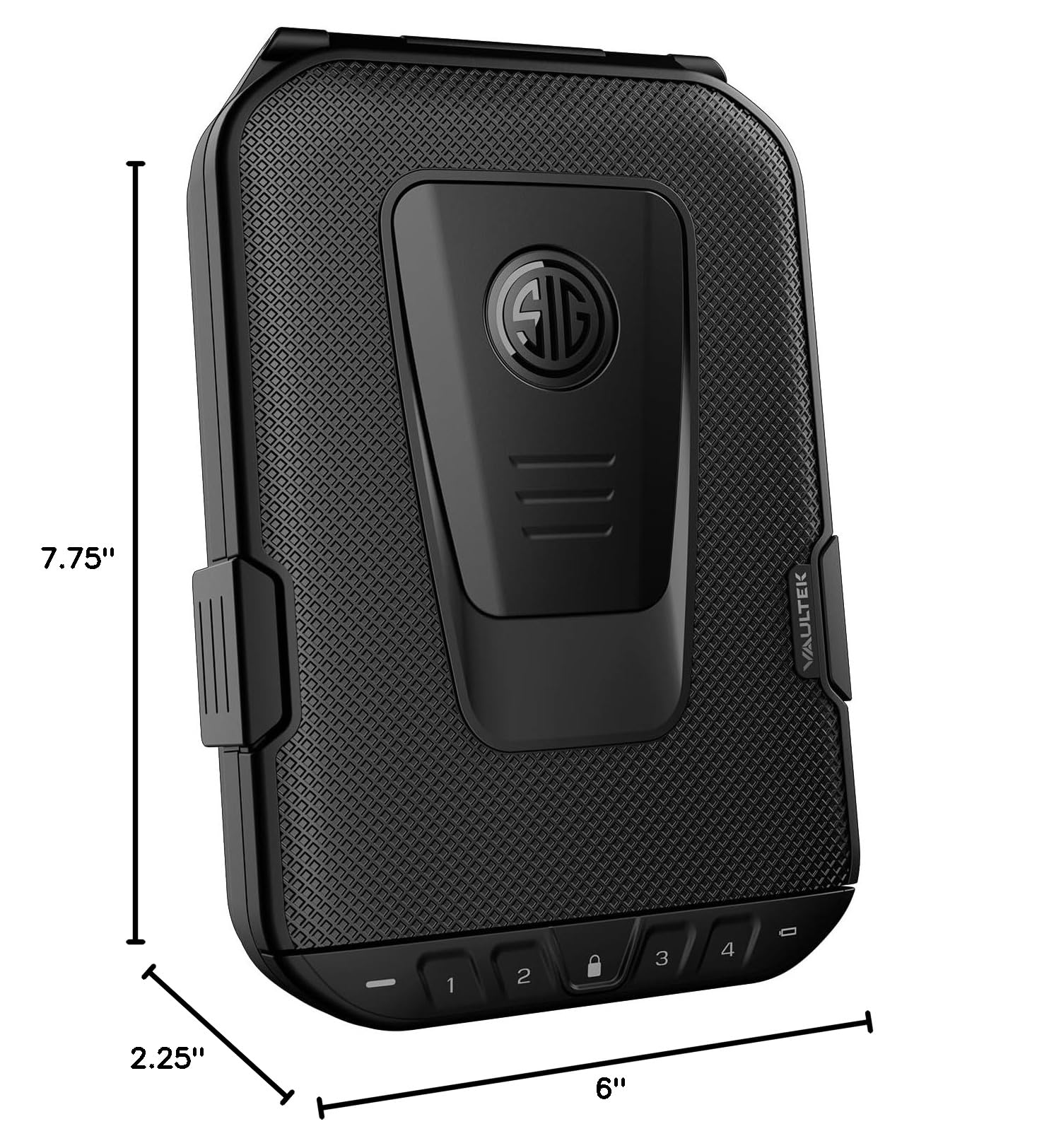 VAULTEK SIG SAUER Edition LifePod - Secure Waterproof Travel Case with Electronic Lock | Rugged Portable Handgun Safe for Home, Car & Outdoor Use | Backlit Keypad for Easy Access in Low Light