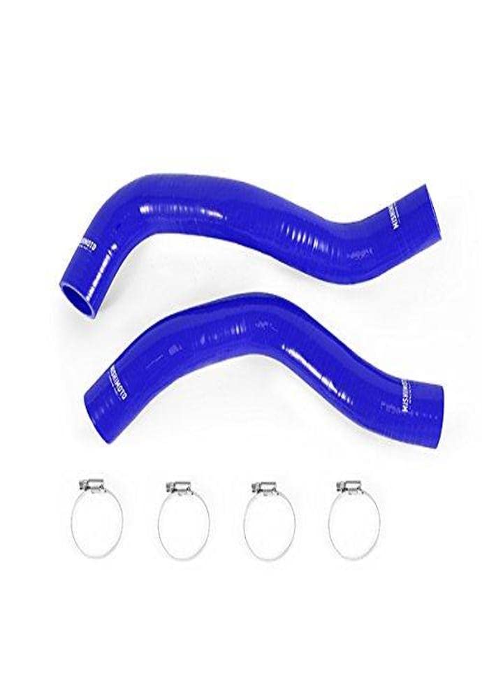 Mishimoto MMHOSE-XD-16BL Blue Silicone Water Hose Kit for 2016-2019 Nissan Titan XD - High-Performance Cooling System Upgrade for Off-Road & Towing Applications