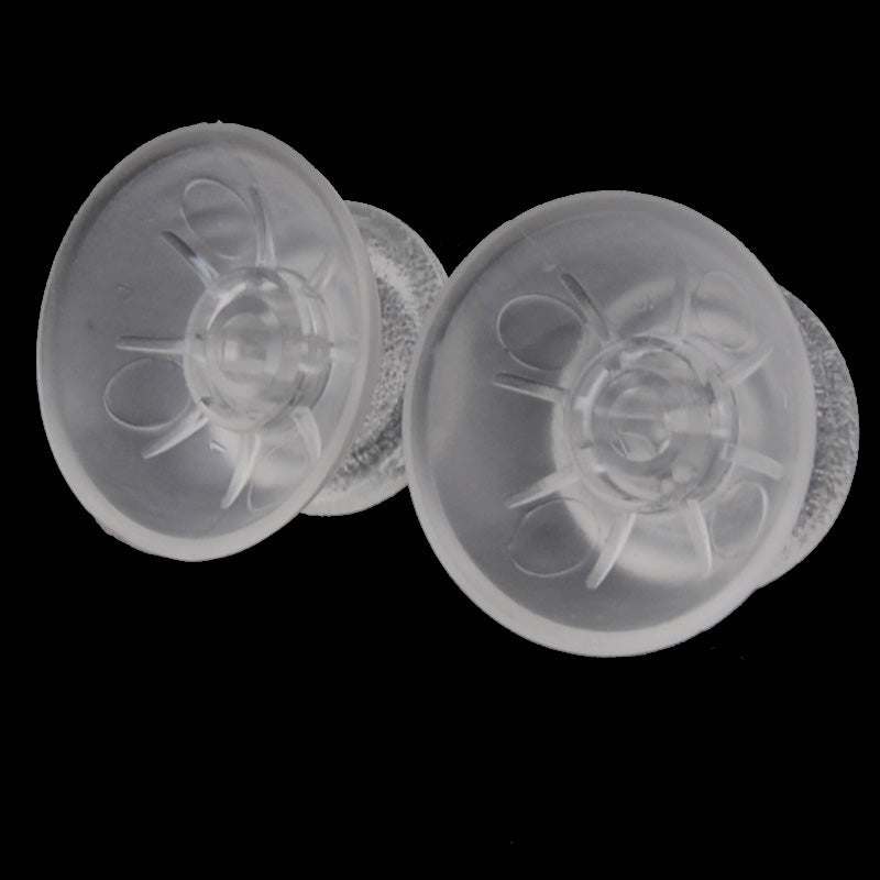 eXtremeRate Clear Custom Thumbsticks Analog Stick Replacement for PS4 Controller - Enhanced Grip & Precision for Gaming - Perfect for FPS, Racing & Action Games