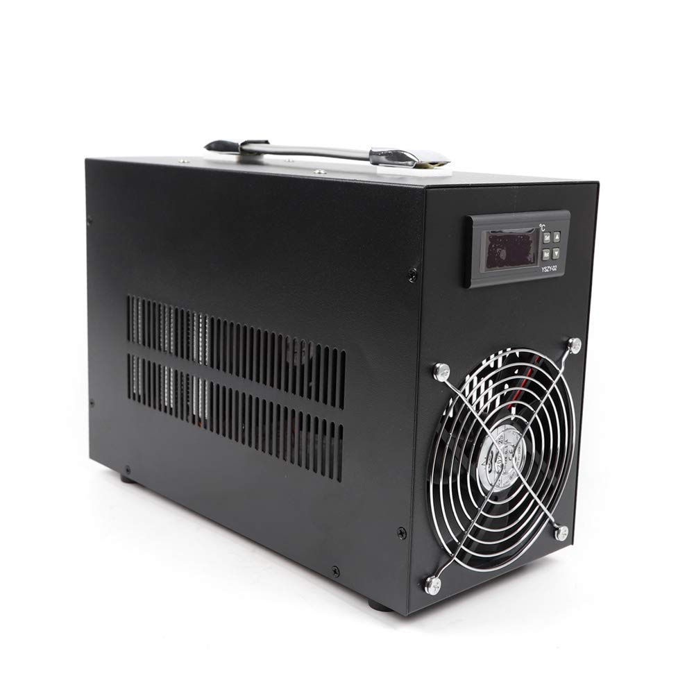 WUPYI 60L Aquarium Water Chiller - Electronic Fish Tank Cooler for Freshwater & Saltwater Aquariums | Energy Efficient Water Cooling System | Perfect for Home, Office & Marine Life Tanks (Black)