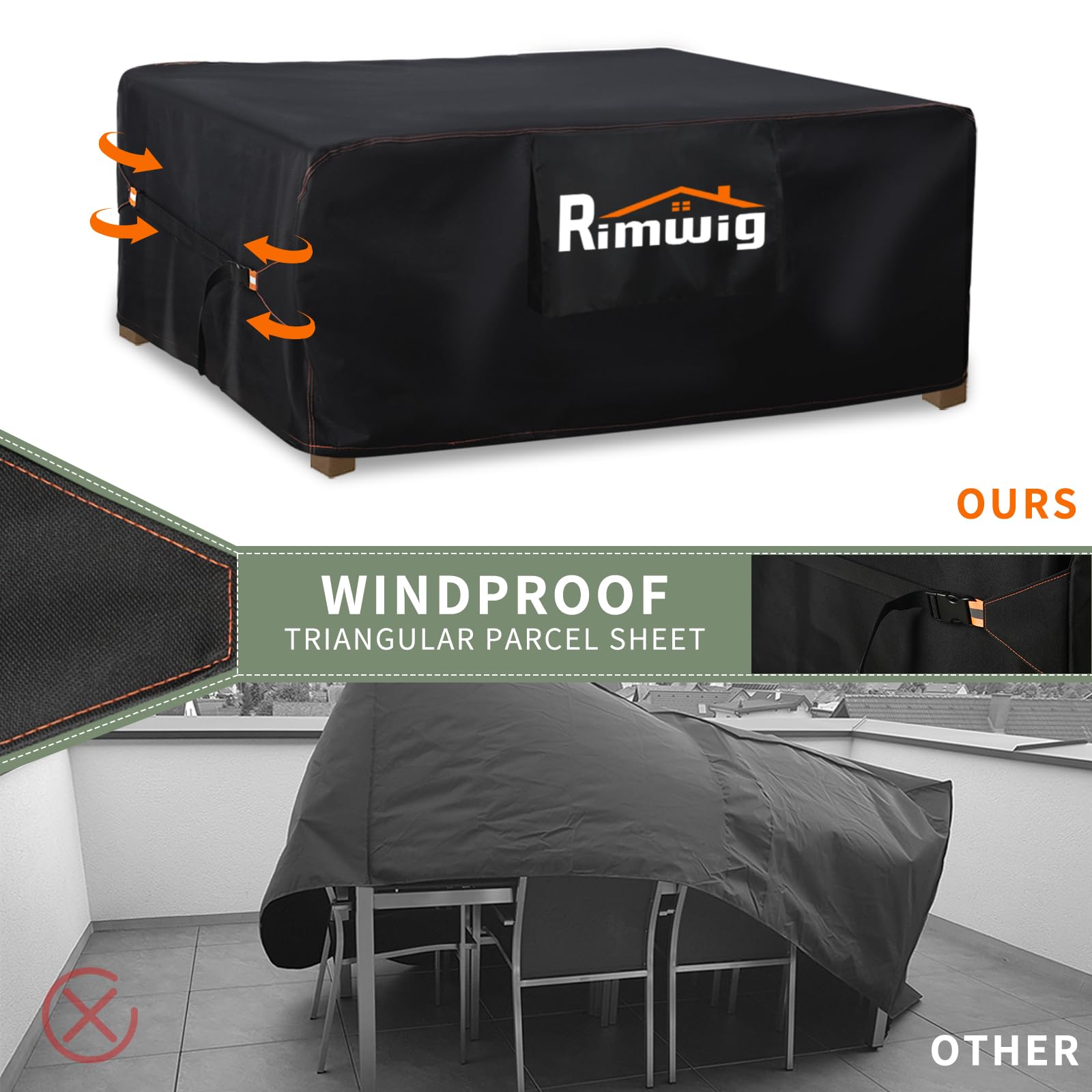 **Waterproof Patio Furniture Covers for Outdoor Sectional Sofa, Table & Chairs – Heavy Duty 90