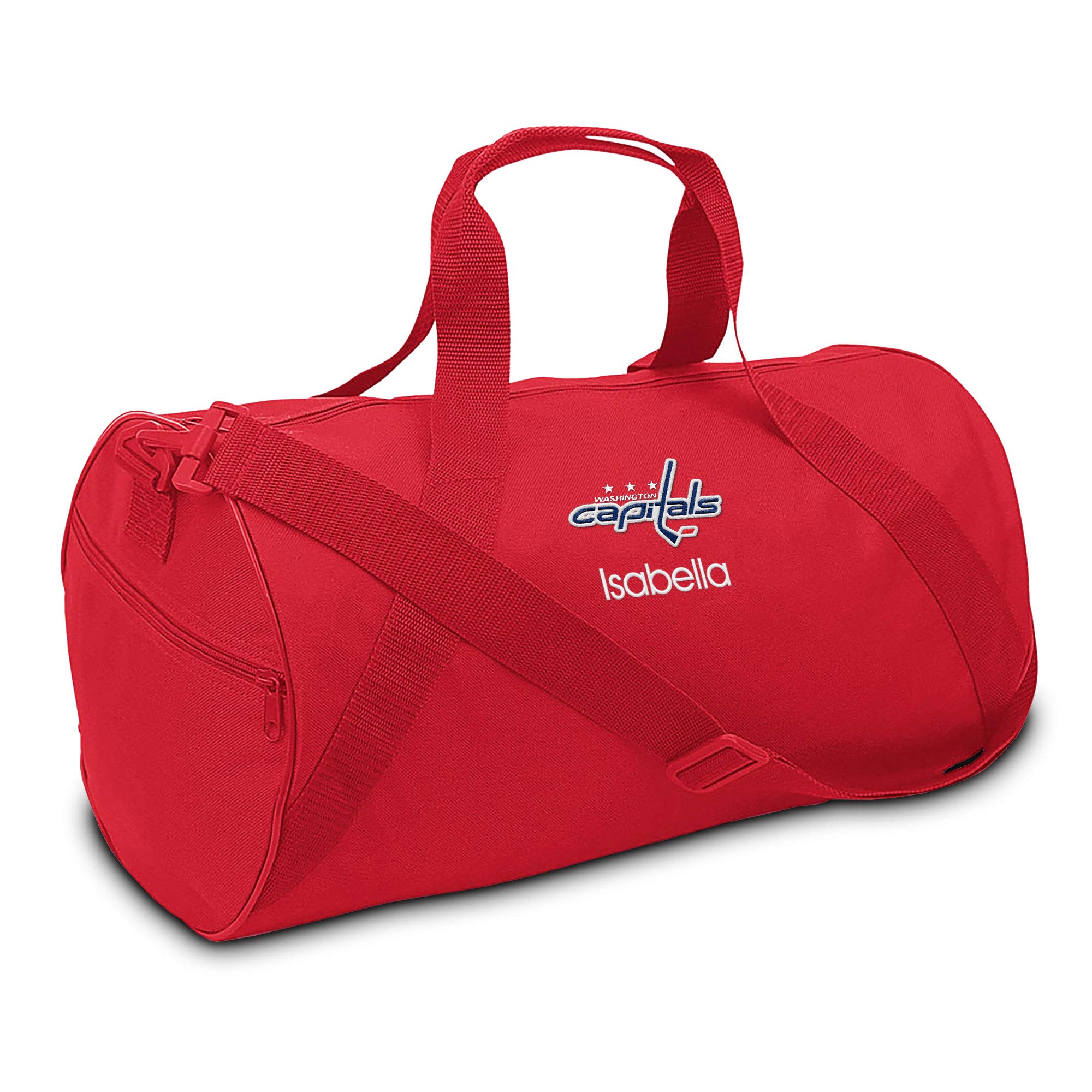 Washington Capitals Personalized Youth Duffel Bag - Red Hockey Team Sports Gear for Kids | Perfect for Travel, Gym & School | Official NHL Licensed Product
