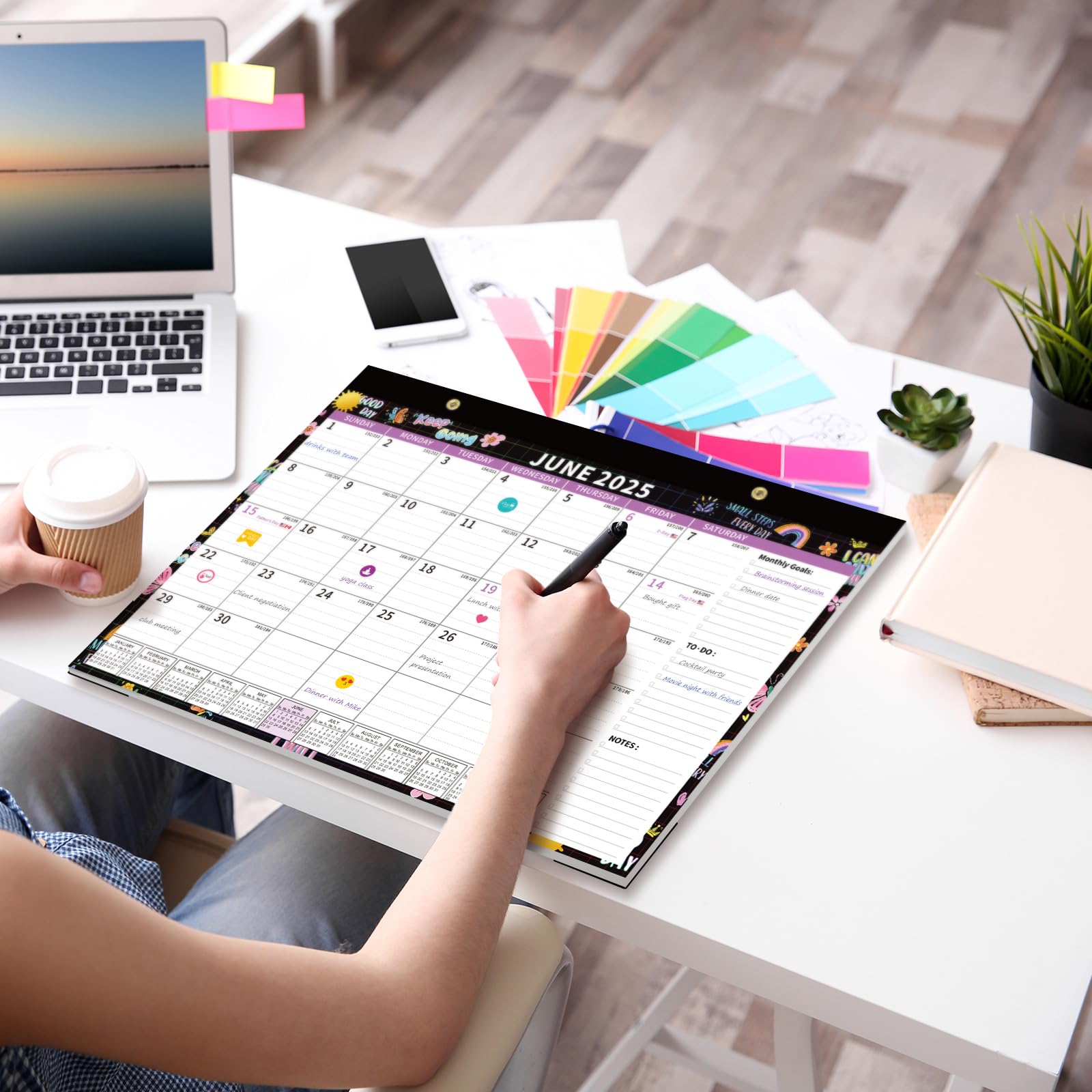 2025-2026 18-Month Desk Calendar Planner | Jan 2025 - Jun 2026 | 17