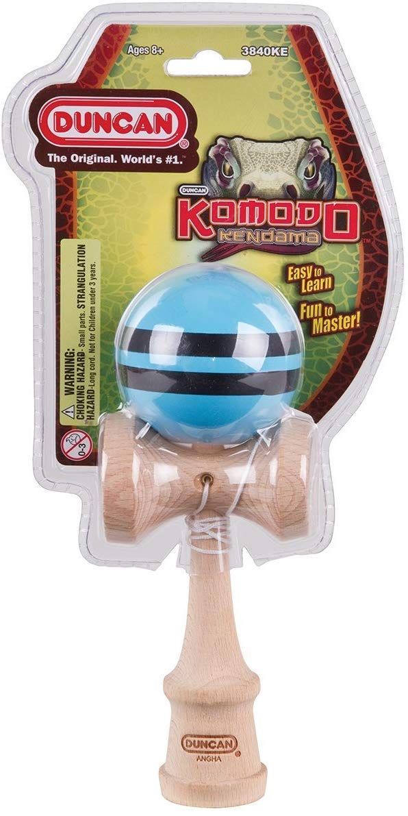 Duncan Toys Komodo Kendama - Traditional Wooden Skill Toy for Kids & Adults - Perfect for Stress Relief, Hand-Eye Coordination & Fun Indoor/Outdoor Play