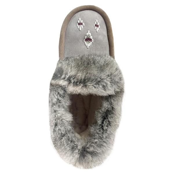 Women's Sheepskin Lined Moccasins - Soft & Cozy House Slippers for Winter (Sizes 4 & 5) | Perfect for Indoor Comfort, Lounge Wear & Cold Weather Relaxation