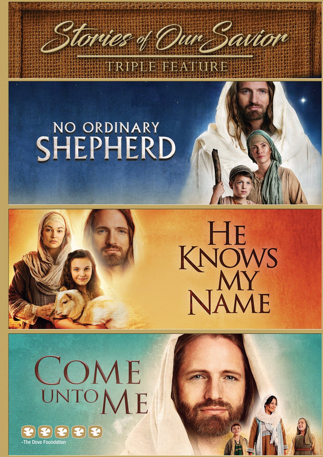 Stories of Our Savior: Triple Feature DVD - Inspirational Christian Movies for Family, Bible Study & Sunday School
