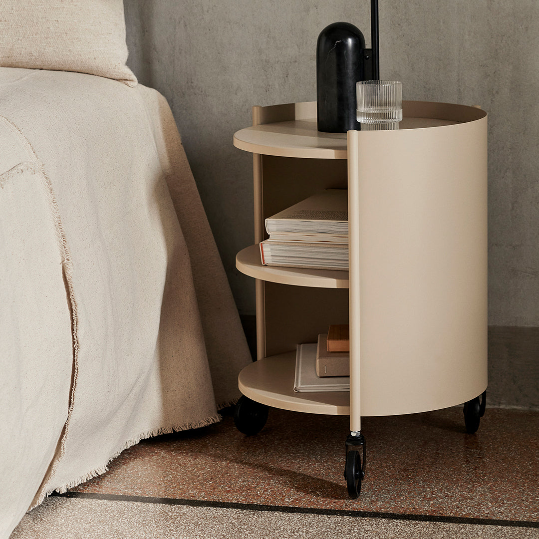 Eve Storage Side Table - Modern Nightstand with Hidden Compartment for Bedroom, Living Room & Office - Perfect for Storing Books, Remote & Essentials