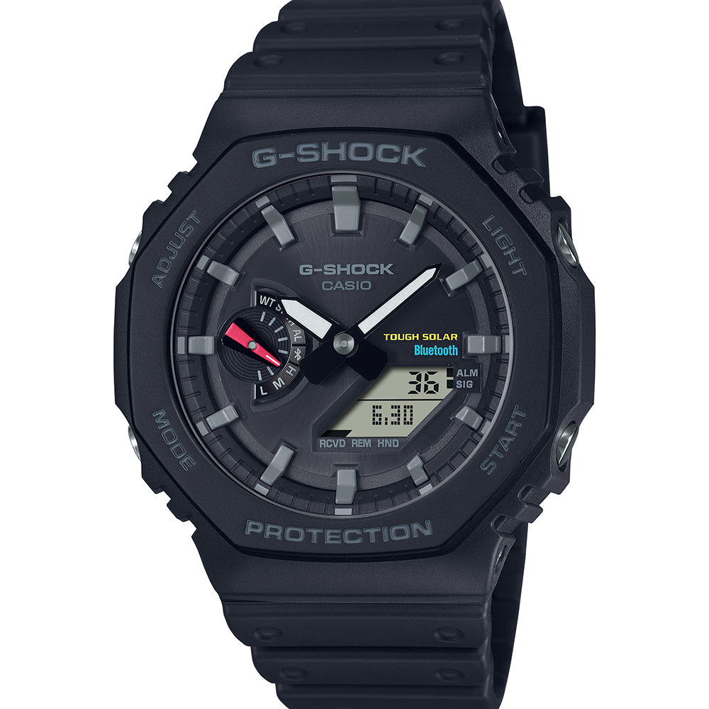 G Shock GAB2100-1A Bluetooth Solar Watch - 'CasiOak' Digital Sport Watch for Men - Waterproof & Shock Resistant - Perfect for Outdoor Adventures, Workouts, and Everyday Wear