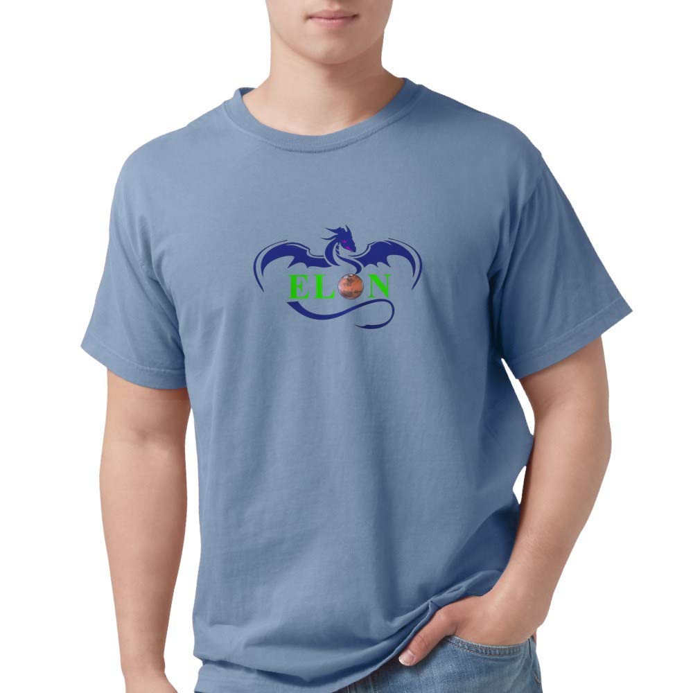 Elon Mars Dragon Men's Comfort Colors T-Shirt | Funny Space & Sci-Fi Graphic Tee for Casual Wear, Gifts & Fan Merch