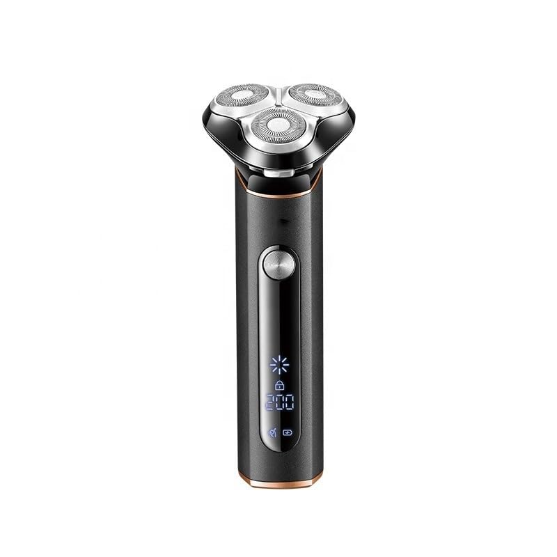 Premium Men's Electric Head Shaver - Waterproof Wet/Dry Rechargeable Beard Trimmer & Facial Shaving Machine with Metal Shell | Perfect for Travel, Gym & Daily Grooming Routine