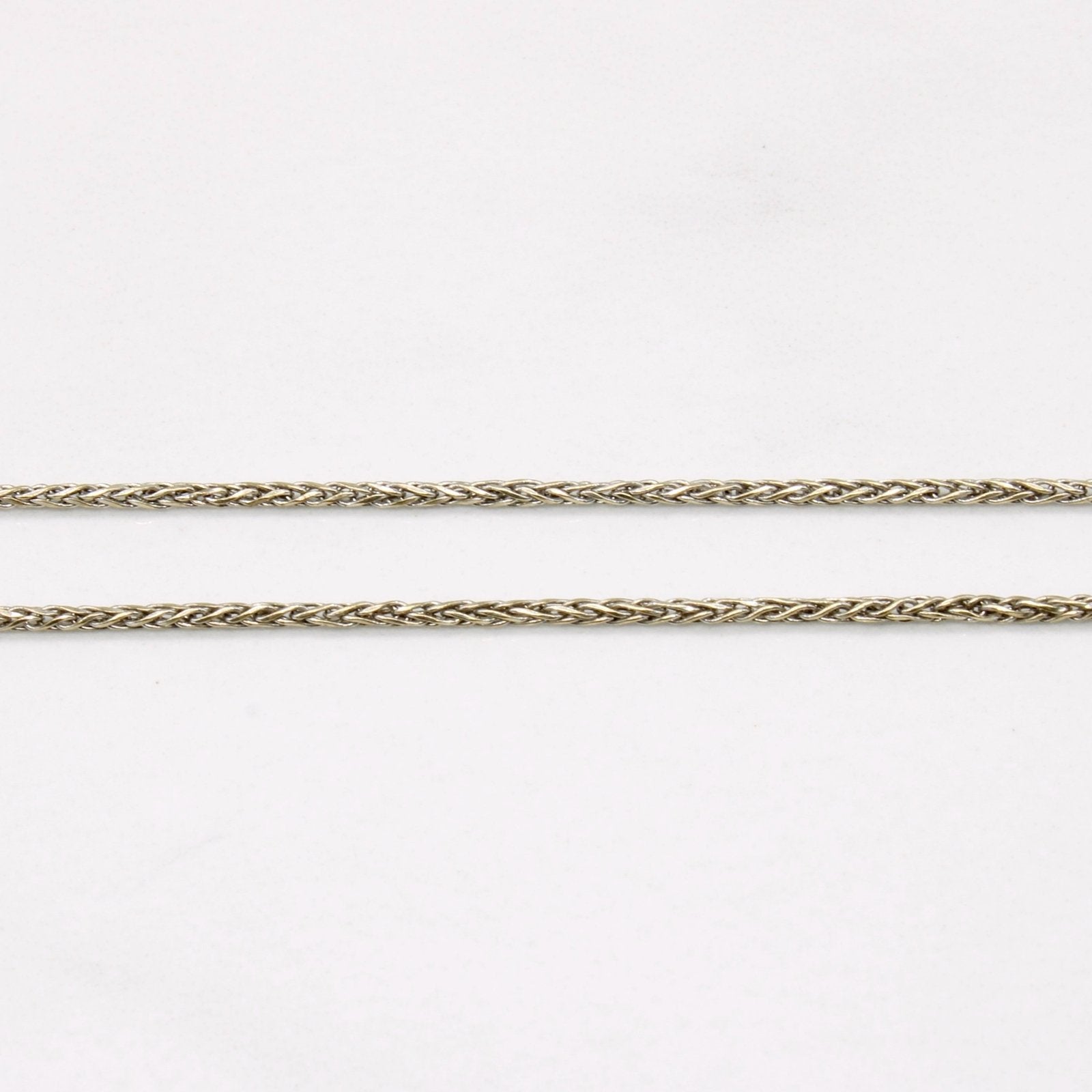 10K White Gold Wheat Chain Necklace 21 Inches - Elegant Jewelry for Women, Perfect for Everyday Wear, Parties, and Gifts