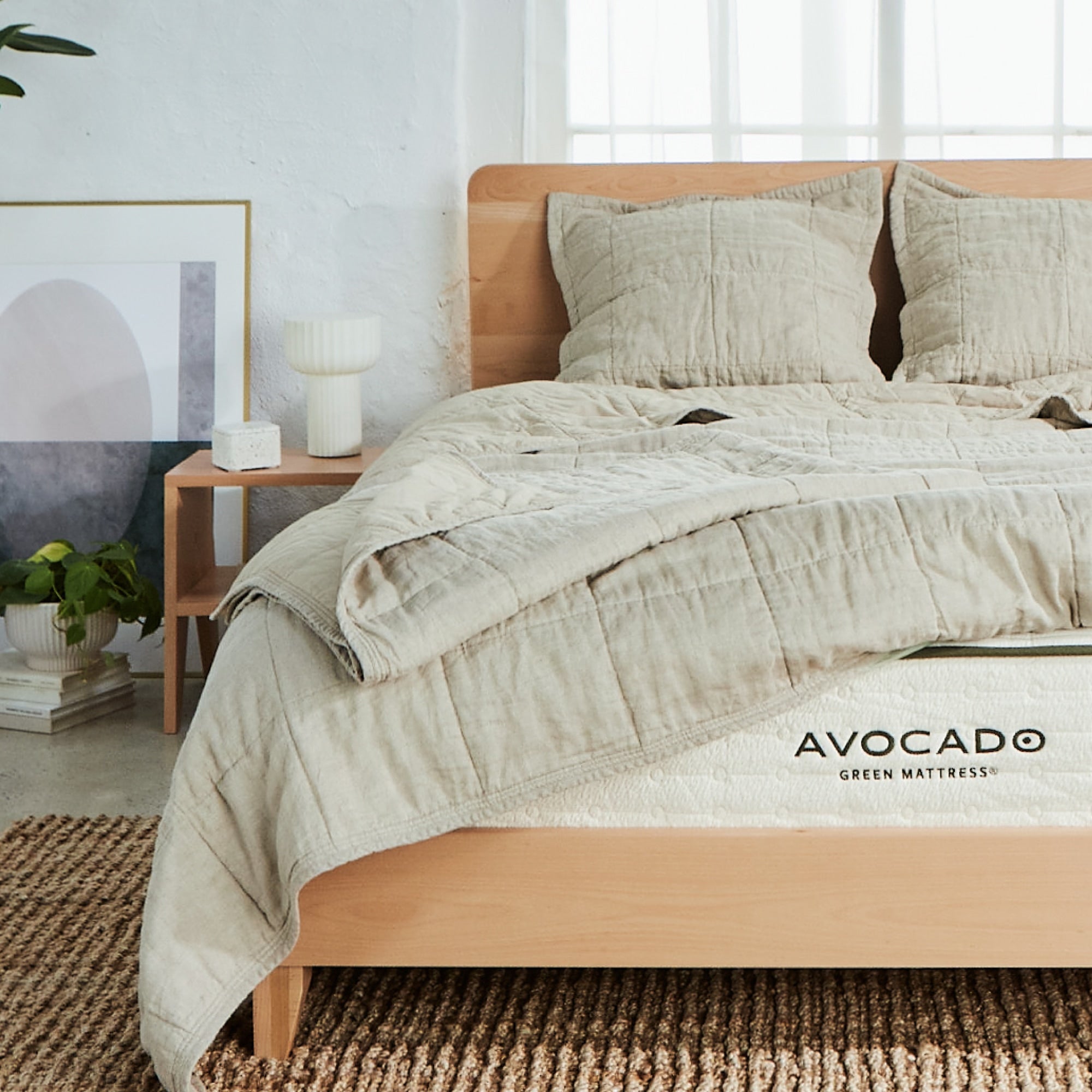 Natural Linen Quilt - Breathable & Hypoallergenic Bedding Set for All Seasons | Cozy Lightweight Duvet Cover for Bedroom, Guest Room & Airbnb