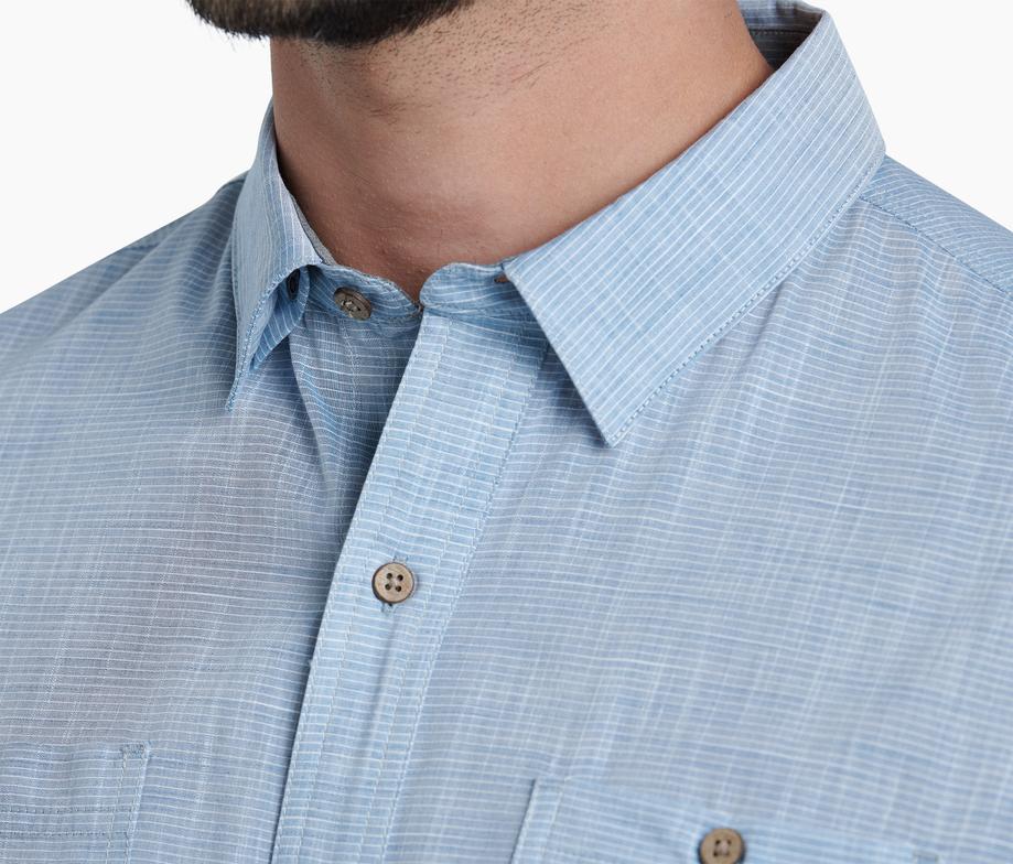 KUHL Karib Stripe Short Sleeve Shirt for Men - Lightweight, Quick-Dry & Breathable - Perfect for Hiking, Travel & Outdoor Adventures