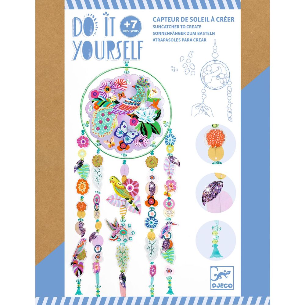 DIY Djeco Suncatcher Craft Kit for Kids Ages 7+ | Creative Window Art Project for Home & Classroom Decor