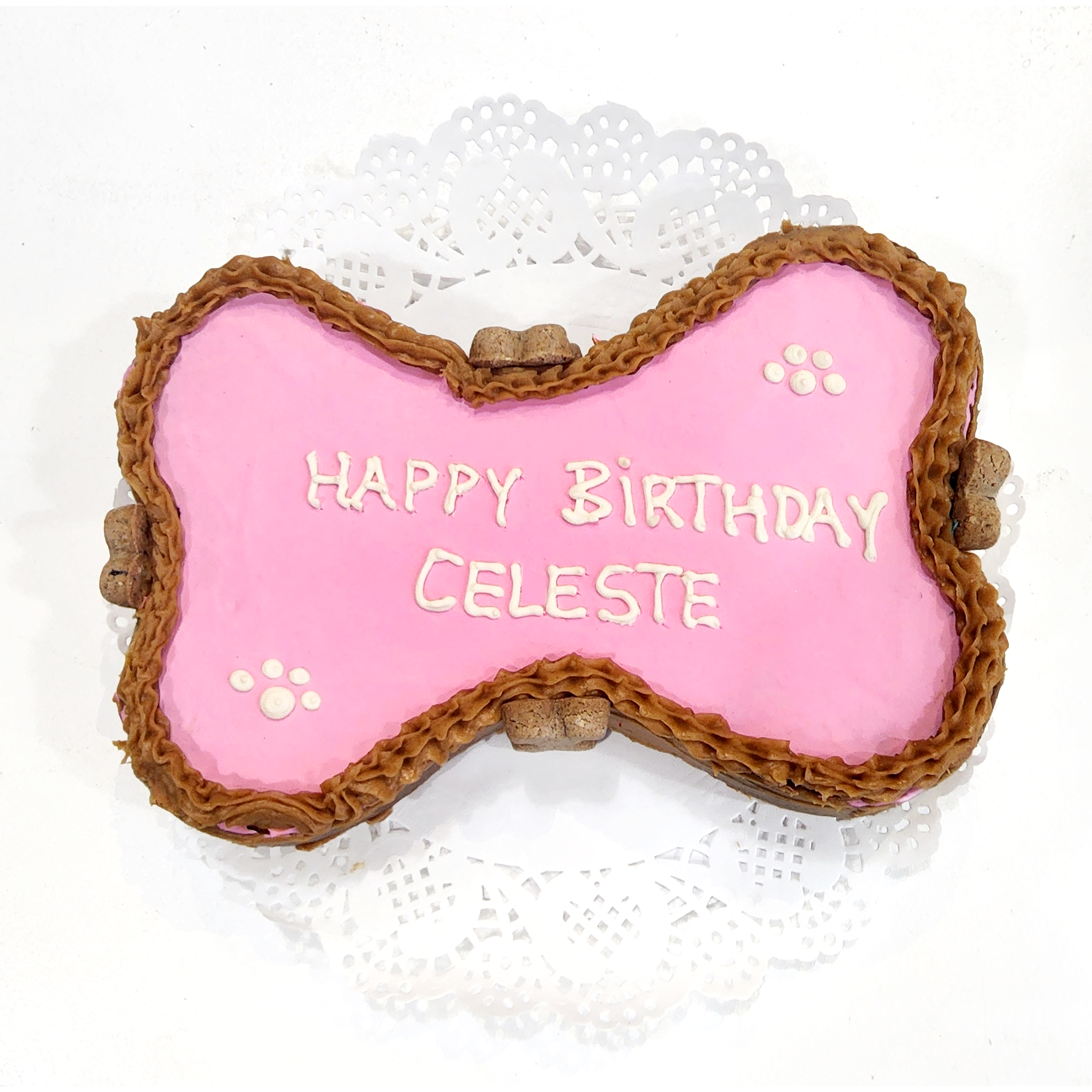 Fluffy Dog Cake Chew Toy - Durable & Safe Bone Treat for Small & Large Dogs - Perfect for Teething, Training & Playtime