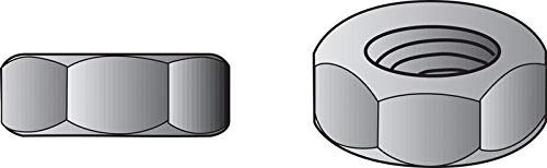 10 Inch Stainless Steel SAE Screw Nuts - Pack of 100 - Corrosion Resistant Hardware for Automotive, Machinery & DIY Projects