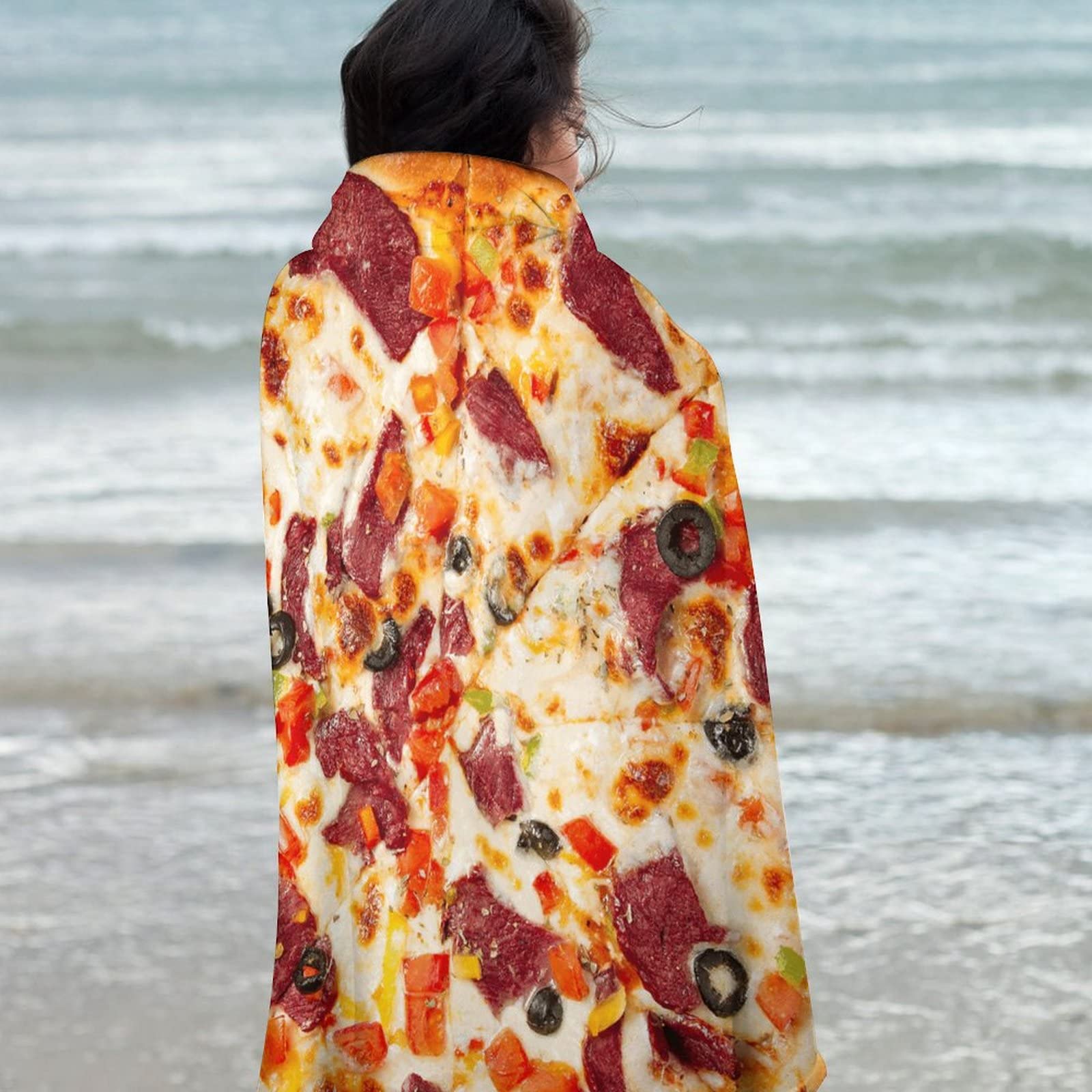 Double Sided Beef & Olive Pizza Blanket - 60