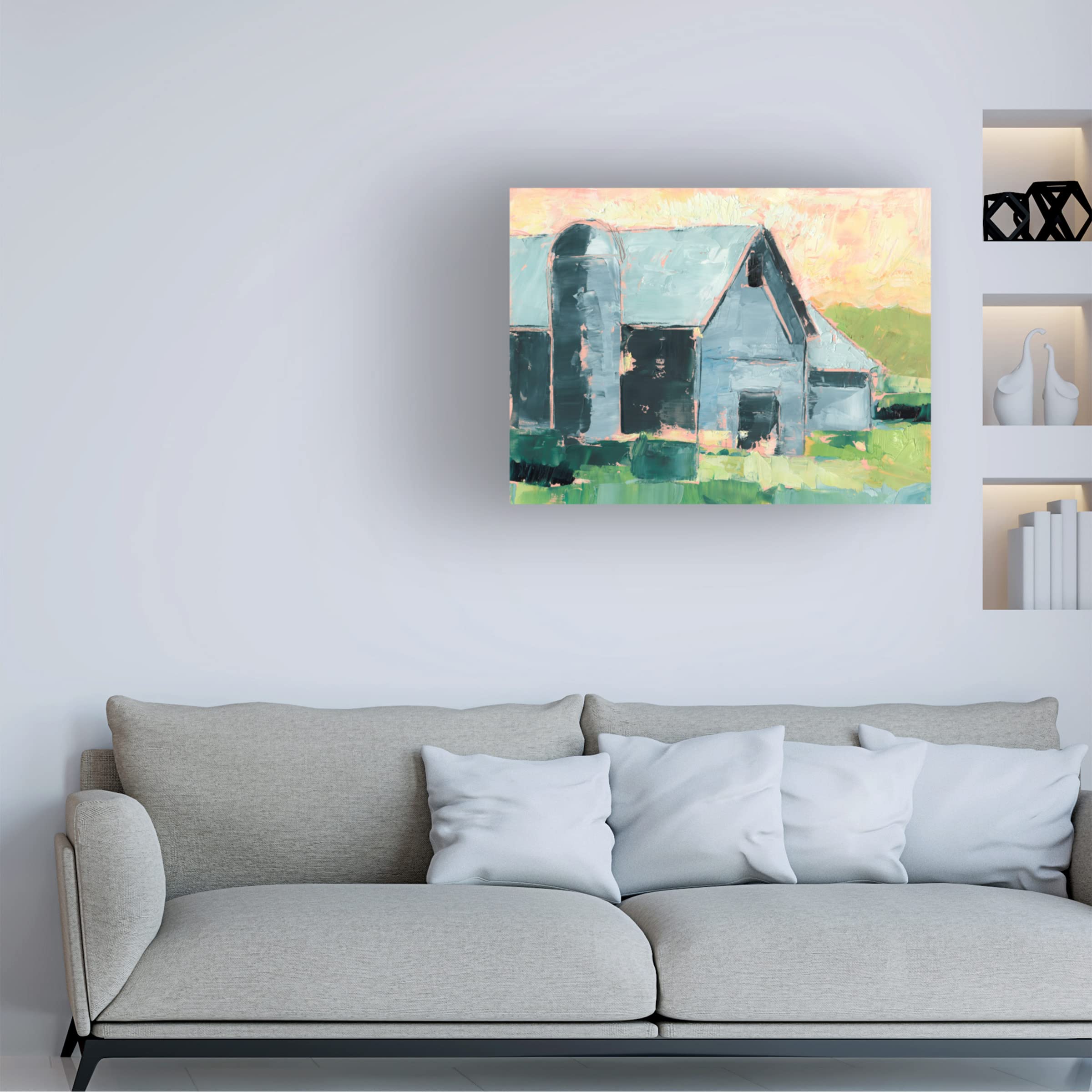 Ethan Harper 'Southern Glow I' Canvas Wall Art Print - Modern Landscape Painting for Living Room, Bedroom & Office Decor