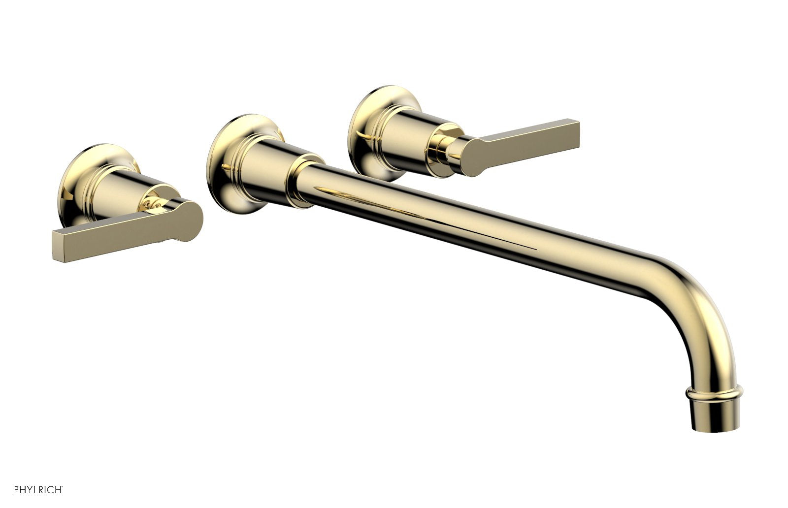 HEX MODERN Wall Mount Lavatory Faucet Set with 14