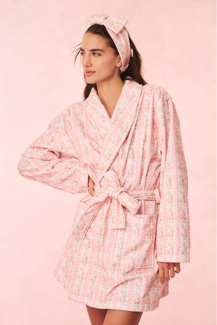 Soft Indie Cotton Bath Robe for Women - Cozy & Absorbent Spa Robe - Perfect for Relaxing at Home, After Shower & Spa Days