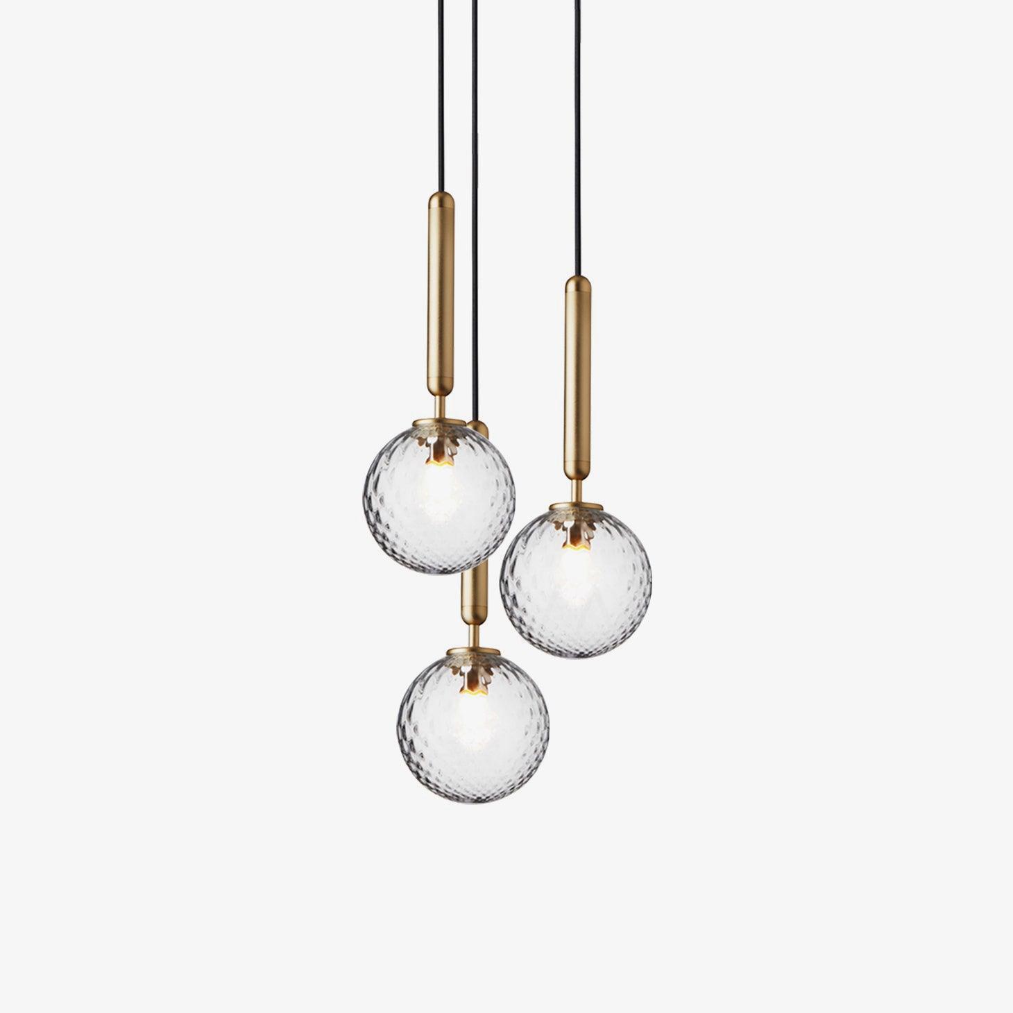 Elysian Glow Pendant Swag Light - Modern Adjustable Hanging Chandelier for Bedroom, Living Room & Dining Room Decor | Dimmable LED Lighting Fixture for Home & Office