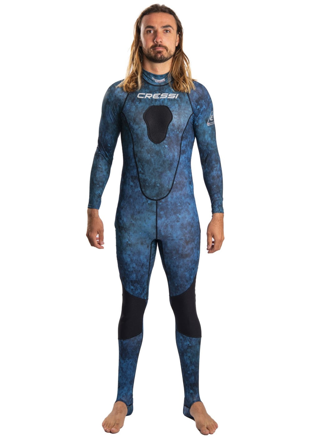 Cressi Hunter Lycra Full Suit - Men's Spearfishing & Freediving Wetsuit for Warm Water - Comfortable & Durable for Underwater Hunting & Scuba Diving