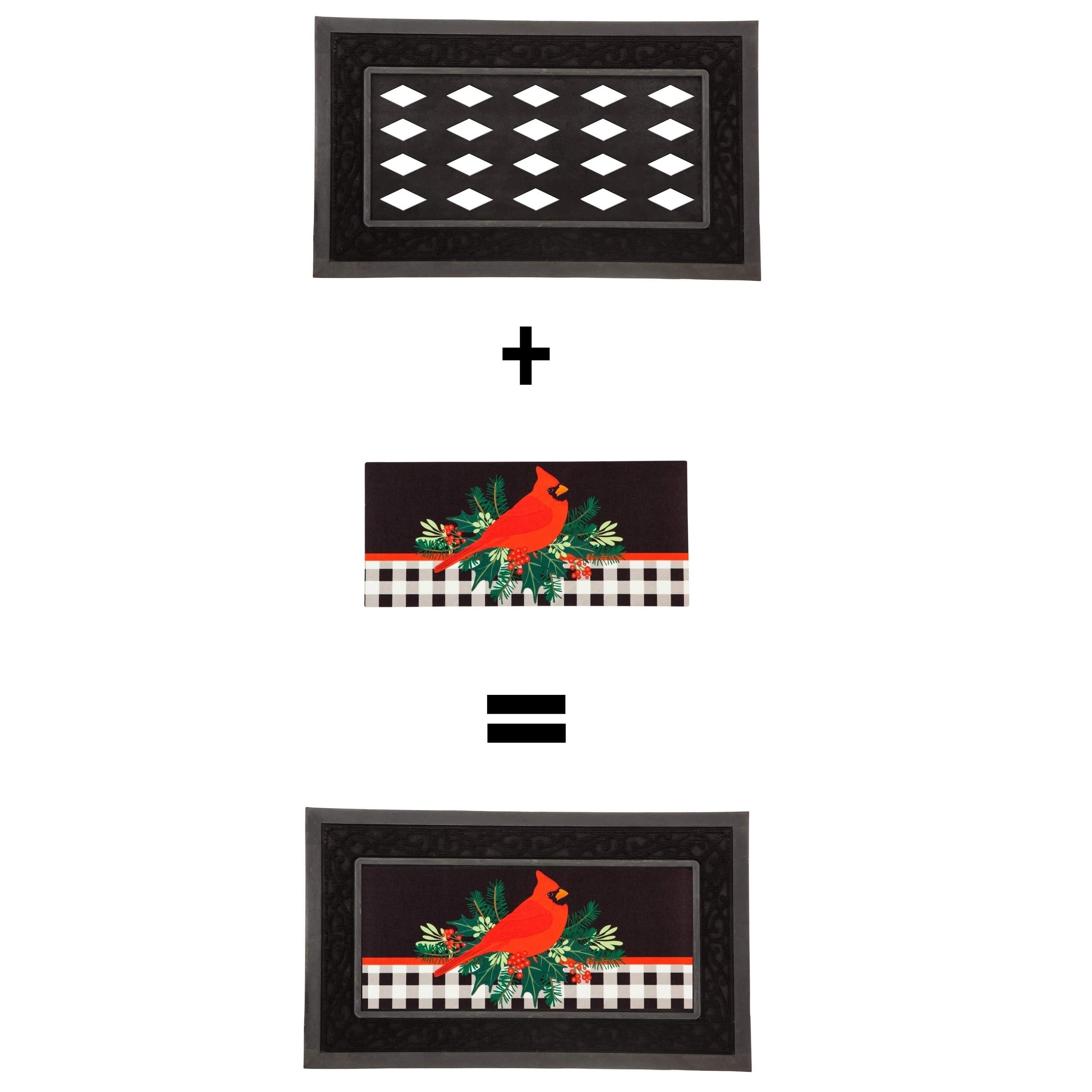 Festive Christmas Poinsettia Sassafras Switch Plate Cover - Holiday Home Decor for Front Door, Living Room & Fireplace