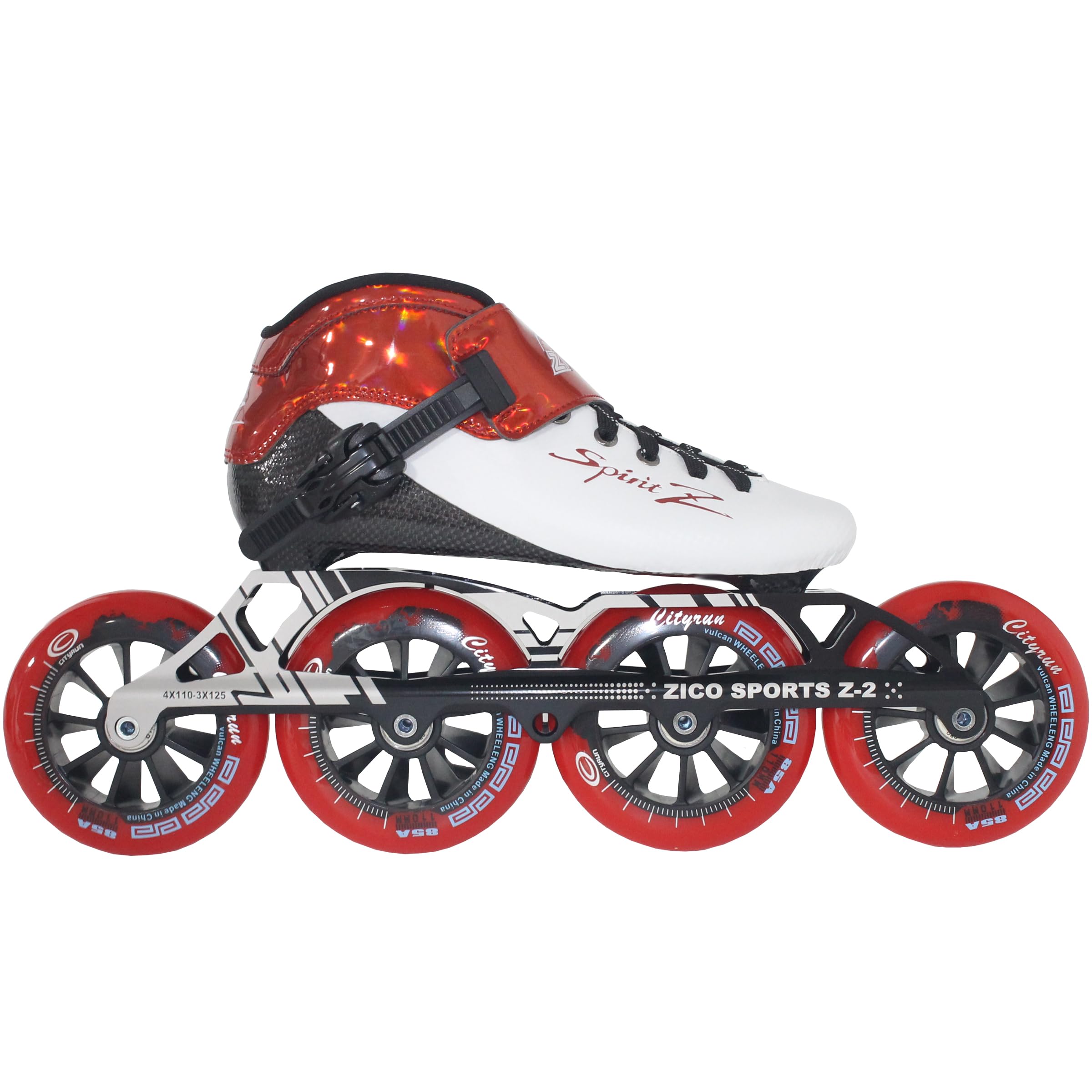 Professional Inline Speed Skates for Adults - High Performance Fitness Racing Skates for Men & Women | Perfect for Outdoor Training, Marathon Racing & Roller Sports (Black)
