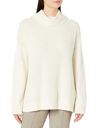 Women's Dropped Shoulder Turtleneck Sweater | Cozy Fall Pullover for Casual Wear & Layering | Autumn Essentials Fashion