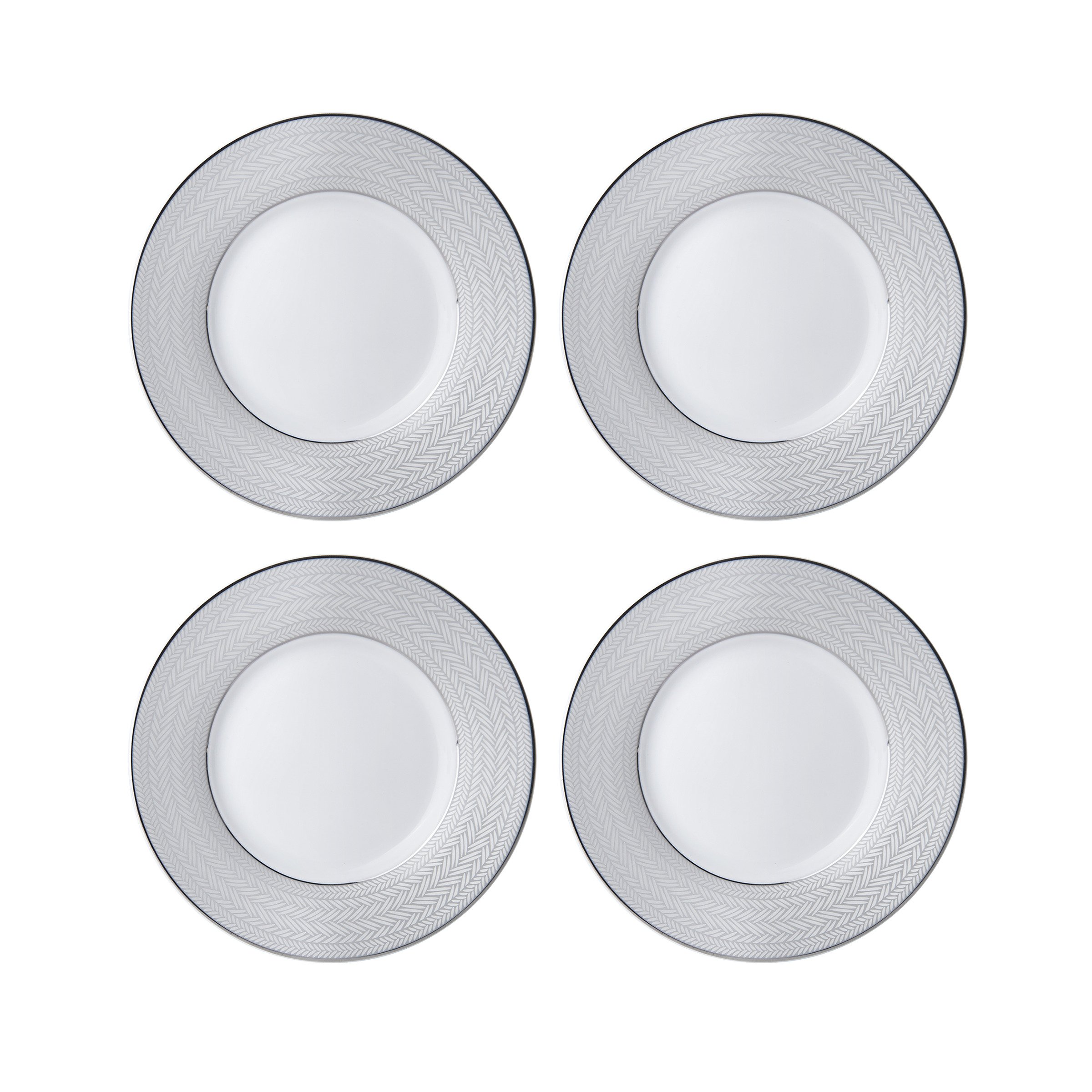 Premium Mikasa 16-Piece Dinnerware Set in Elegant Grey - Perfect for Family Dinners, Entertaining Guests & Everyday Use