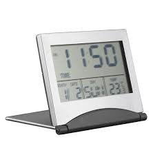 Atomic Folding Travel Clock - Compact & Silent Alarm Clock for Travel, Business, and Home Use | Perfect for Backpacking, Hotels, and Nightstands