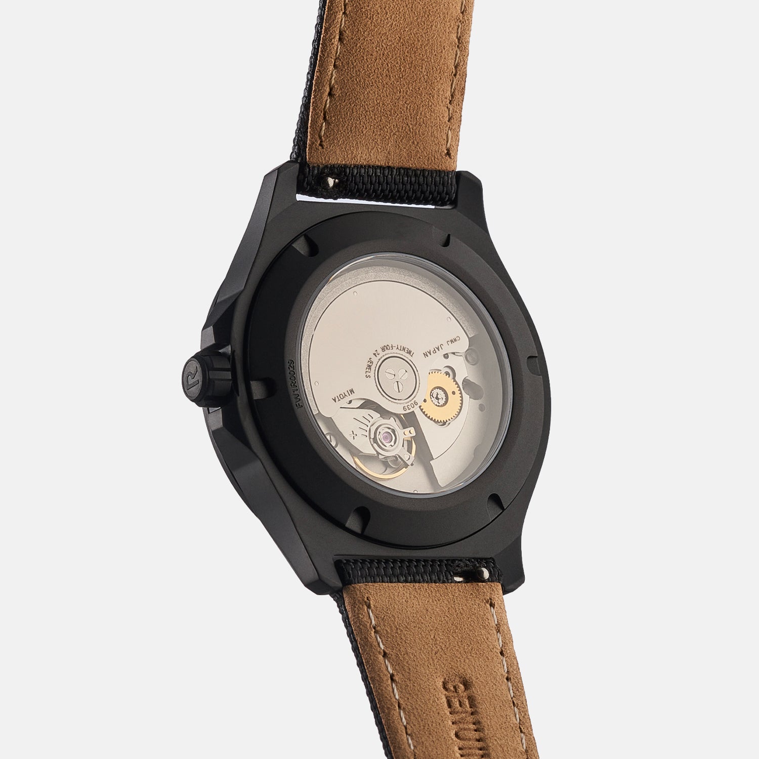 Ridge Titanium Field Watch 40mm - Carbon Fiber 3K - Durable Military Style Watch for Outdoor Adventures & Everyday Wear