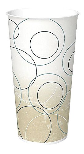 DMR-16 16oz Champagne Paper Cold Cups - Bulk Pack of 1000 Disposable Cups for Parties, Coffee Shops, Restaurants & Catering Events