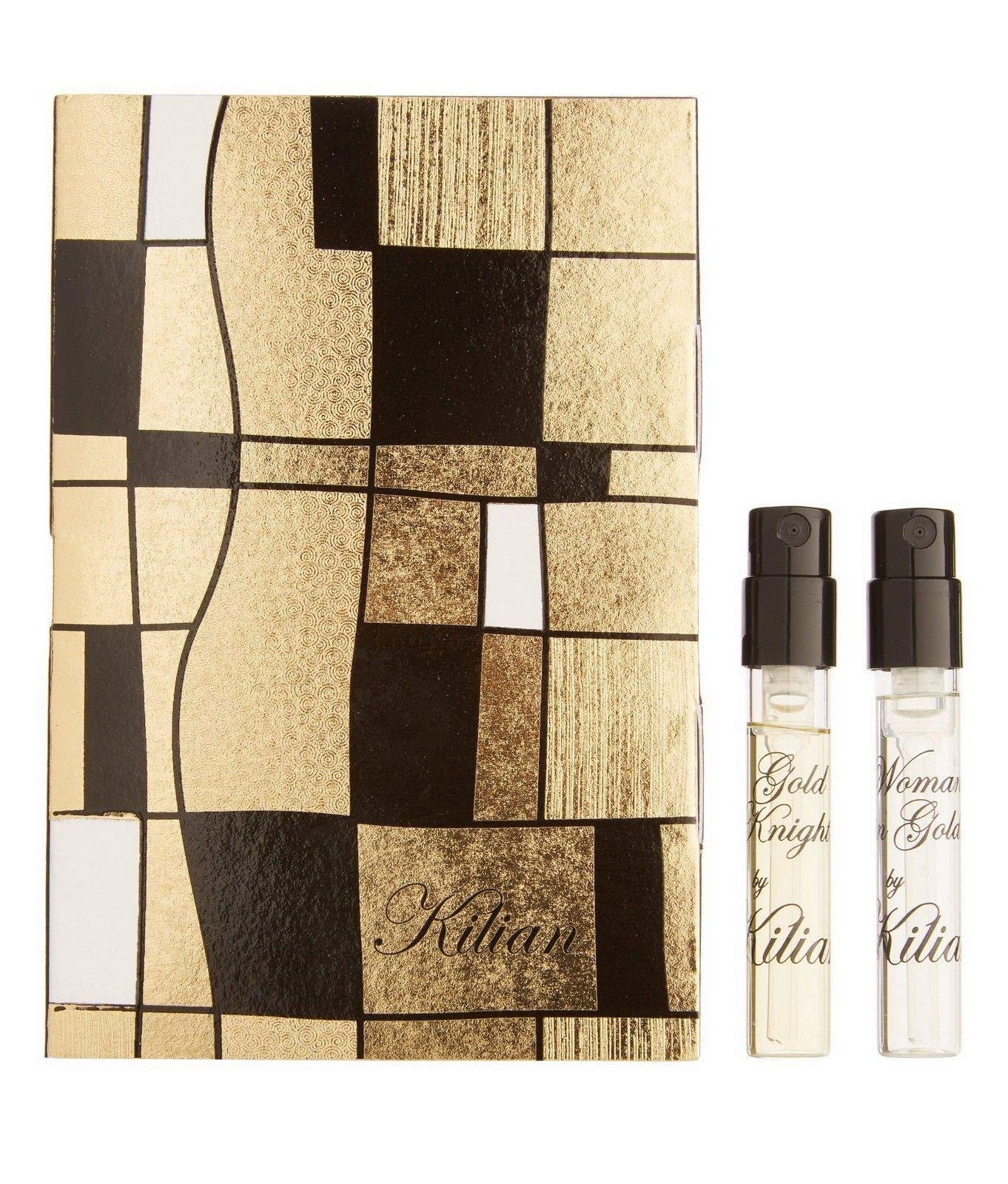 Premium Travel Size Kilian Eau de Parfum Sample Set - Woman in Gold & Gold Knight Fragrances - 1.5ml Each - Luxury Perfume Samples for Women & Men - Perfect for Travel, Gifts & Daily Wear