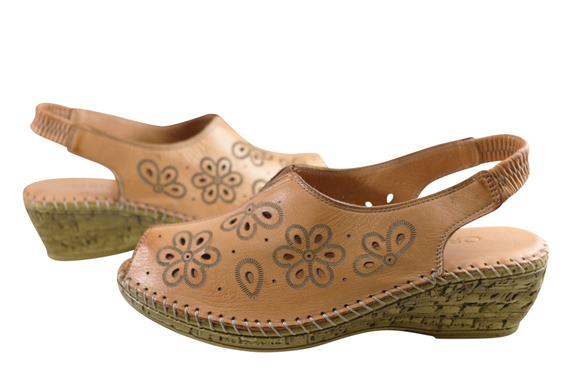 Orizonte Petal Women's European Soft Leather Comfortable Sandals - Breathable Summer Walking Shoes for Beach, Vacation & Casual Outfits