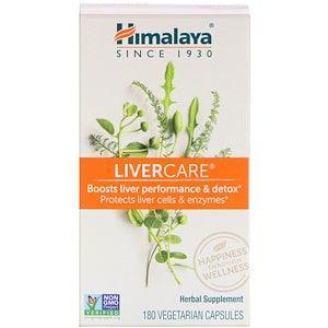 Himalaya LiverCare Supplement - 180 Vegan Capsules for Liver Detox & Support | Herbal Liver Cleanse & Protection | Ideal for Daily Liver Health Maintenance & Detoxification
