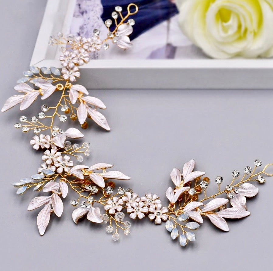 Bohemian Crystal Headband for Women - Silver, Gold & Rose Gold Hair Accessories for Weddings, Parties & Everyday Wear
