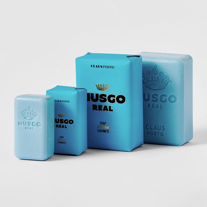 Claus Porto Musgo Real Alto Mar Luxury Soap - Premium Scented Bar Soap for Men & Women - Perfect for Gifts, Spa Days & Relaxing Bath Time