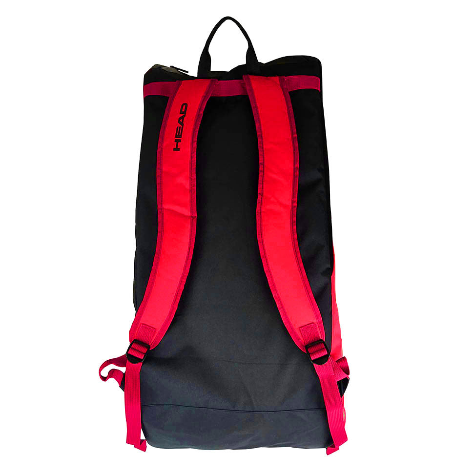 Head Tour Team Supercombi 9-Pack Tennis Racquet Bag - Red/Black | Durable Multi-Racket Storage for Tennis Players | Perfect for Tournaments, Practice & Court Travel
