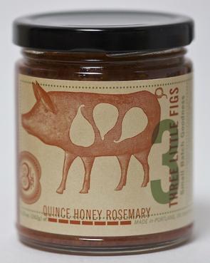 Three Little Figs Quince Rosemary Jam - Artisan Preserve, Sweet & Savory Spread - Perfect for Toast, Cheese Pairing & Gourmet Gifts