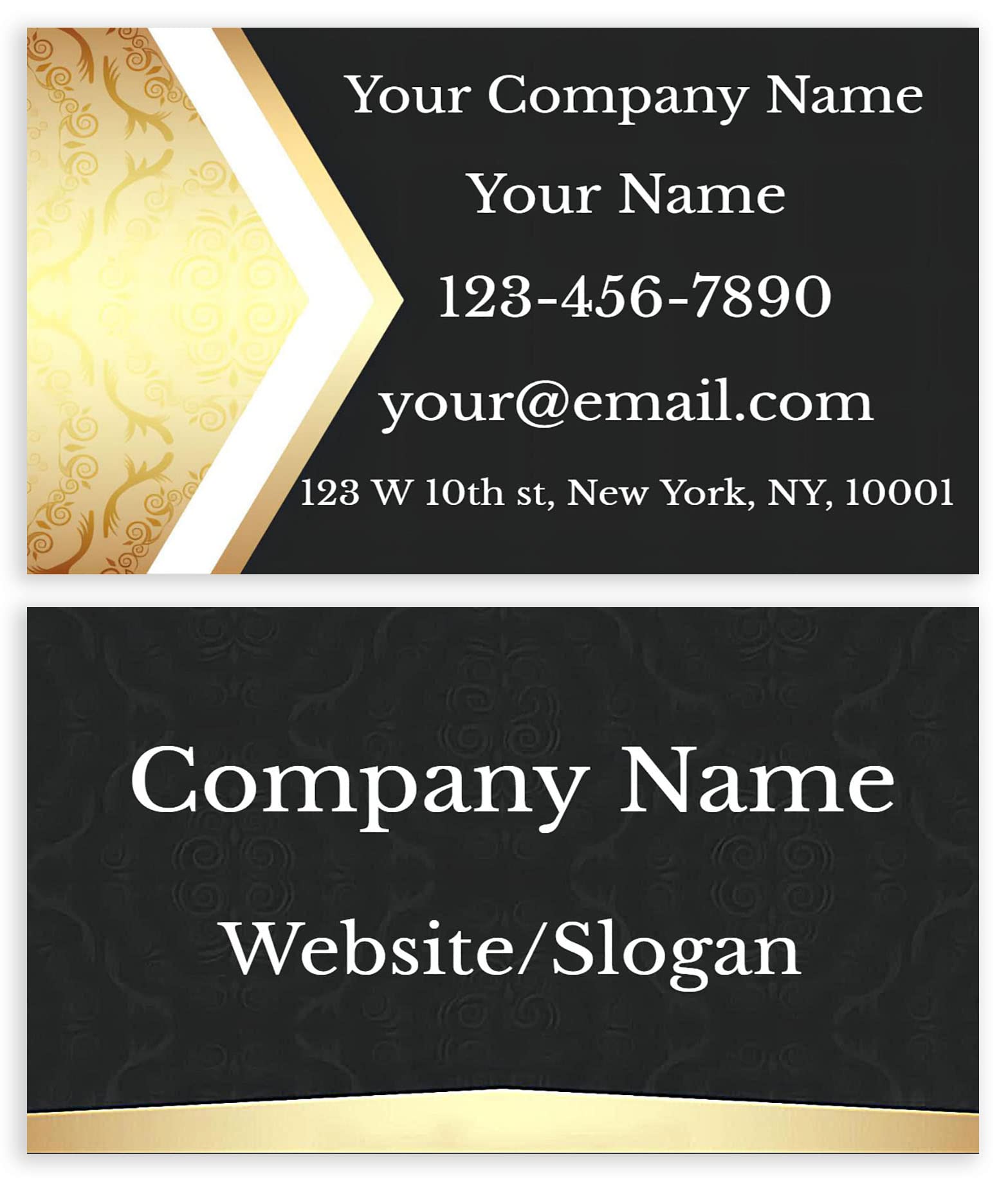 Premium Custom Printed Business Cards - Double Sided Glossy/Matte Finish - 3.5